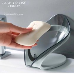 جا صابونی شفاف طرح برگ