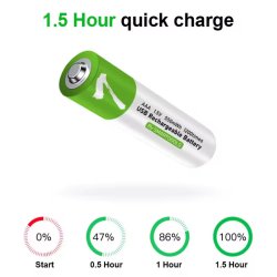 باتری نیم قلمی قابل شارژ بسته 4 عددی